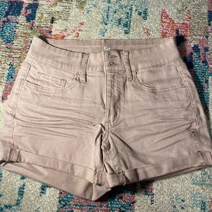 tan midi shorts